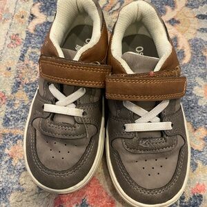 OshKosh B'gosh Brown and Gray Kids Sneakers